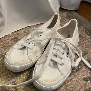 Superga white sneakers